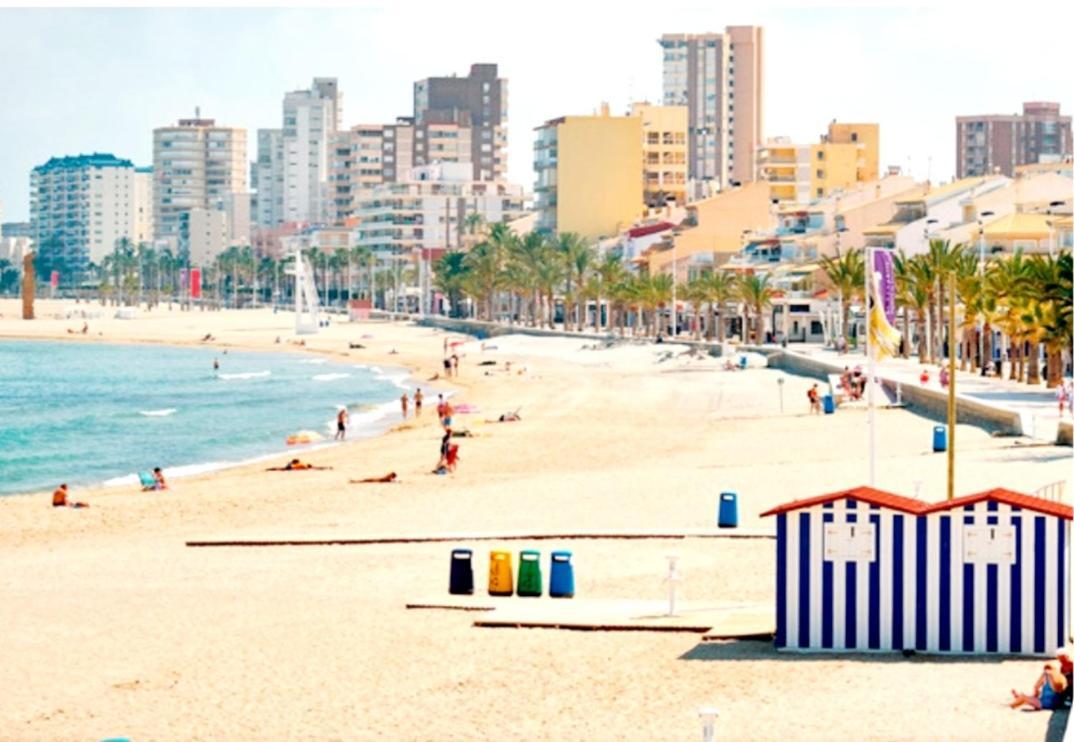 Sunny Duplex In Front Of Campello Beach El Campello Bagian luar foto